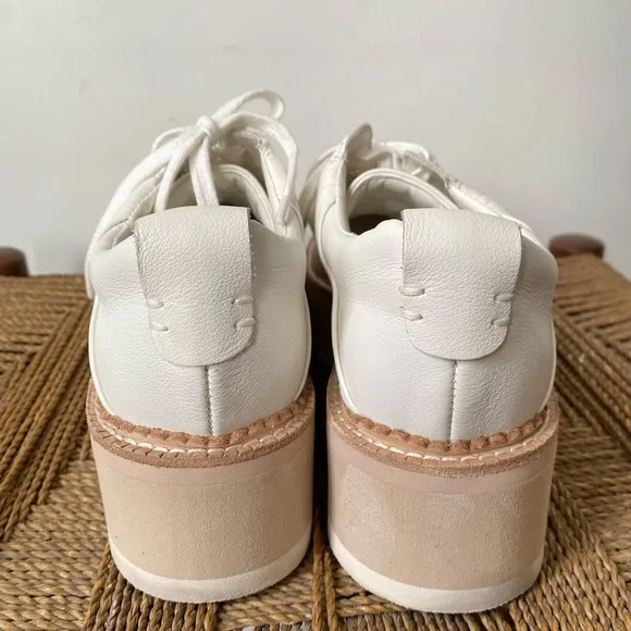 Dolce Vita Toyah Sneakers Women’s 9 Shoes White Leather Platform