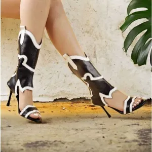 Dolls Kill Azalea Wang Heeled Festival Cutout Boots