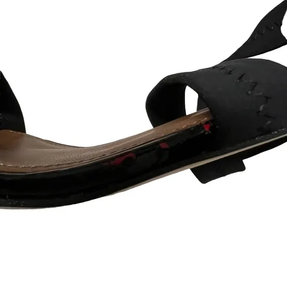 Donald J Pliner Vona Black Strappy Stretch Heel Sandals Size 8