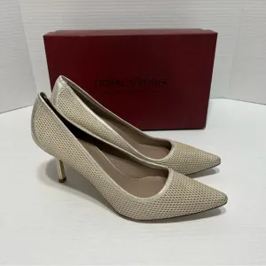 Donald Pliner Torin Platino Metallic Brush Off Leather Heels Women’s‎ 10N NIB