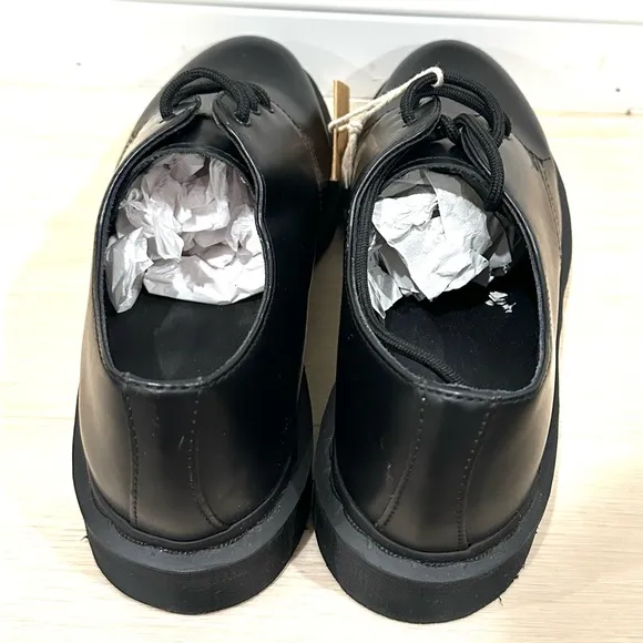 Dr Doc Martens Leather Black Oxford Smooth Leather Professional Shoes Men Size 9