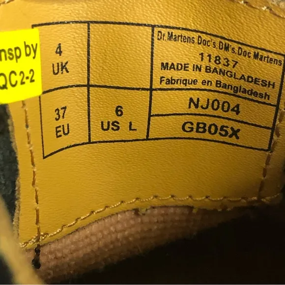 Dr Martens 11837 smooth leather Oxford shoes