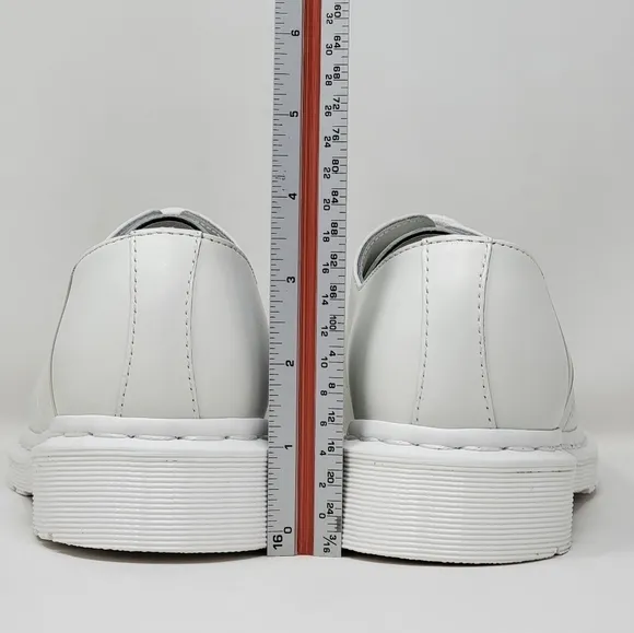 Dr Martens 27522 White Smooth Leather Pride Oxford Shoes Men Sz 6/Wnms Sz 7 New