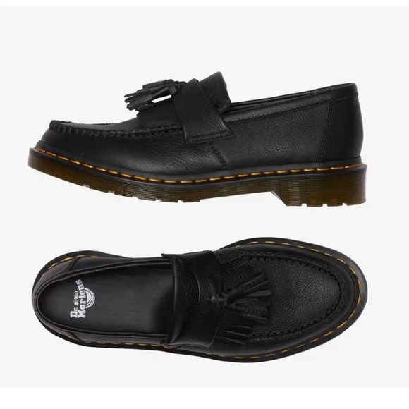 Dr. Martens Adrian Loafer Tassel Leather Slip On Shoes Lightweight