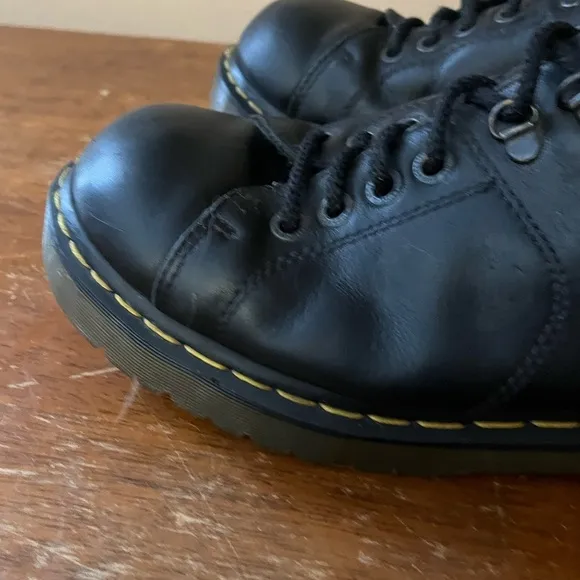 Dr Martens Black Leather Shoes Sz 13