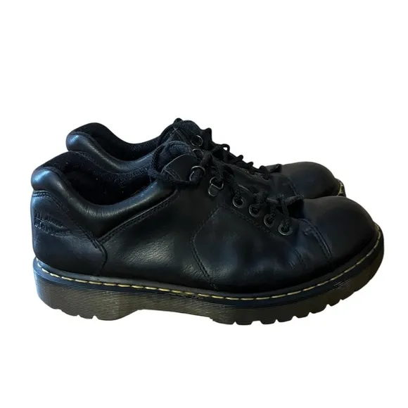 Dr Martens Black Leather Shoes Sz 13