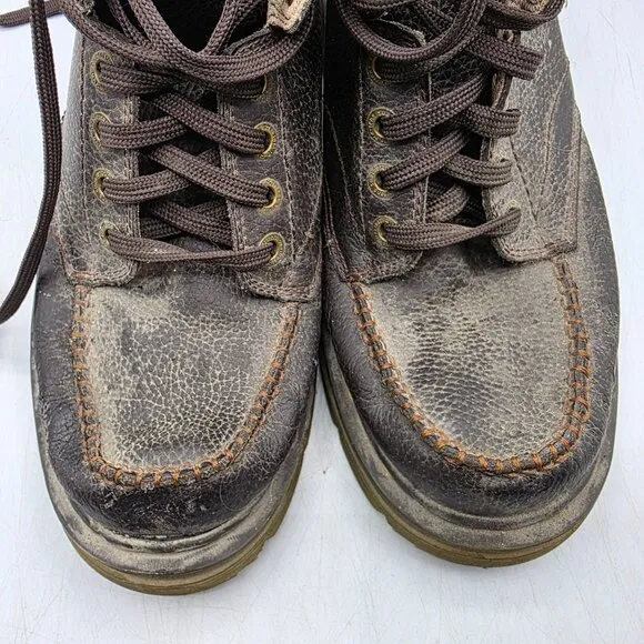Dr Martens Garvey Mens 11 Brown Leather Chukka Ankle Boots Walking Fashion