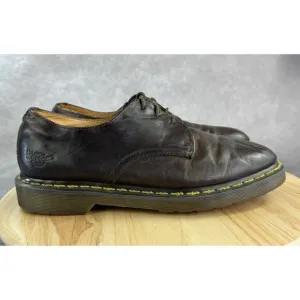 Dr. Martens Mens Brown Distressed Leather Shoes 11823 Size 10