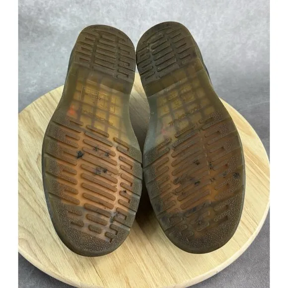 Dr. Martens Mens Brown Distressed Leather Shoes 11823 Size 10