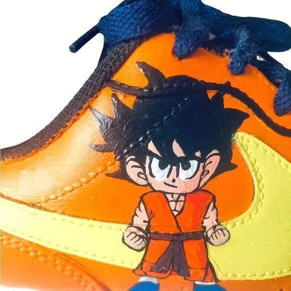 Dragon Ball Z Goku Nike Hand Painted Shoes