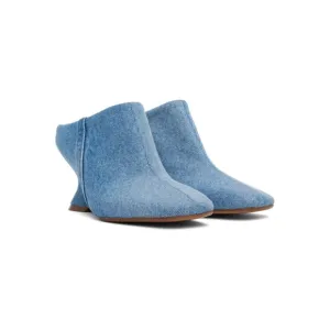 DRIES VAN NOTEN Blue Denim Mules shoes size 38