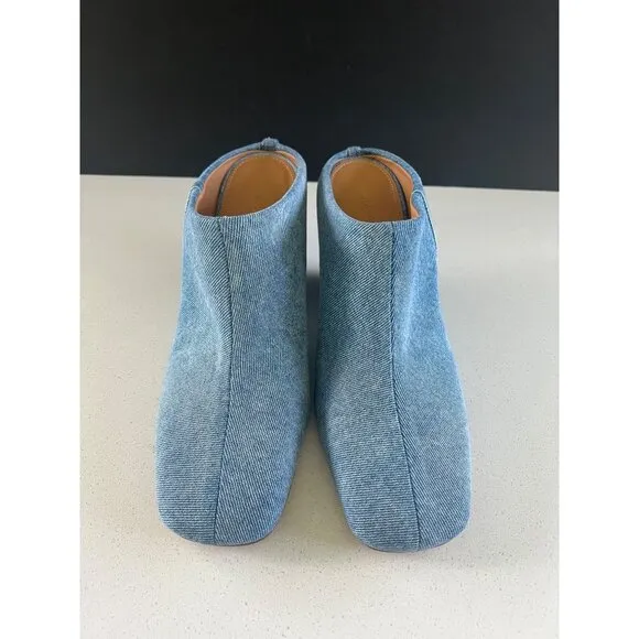 DRIES VAN NOTEN Blue Denim Mules shoes size 38