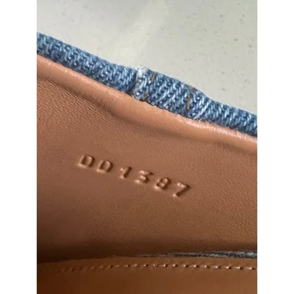 DRIES VAN NOTEN Blue Denim Mules shoes size 38