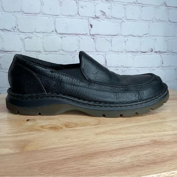 Dr. Martens Lennon Leather Loafer Slip-on Shoes Black Sz Mens 10 Womens 11 AW004