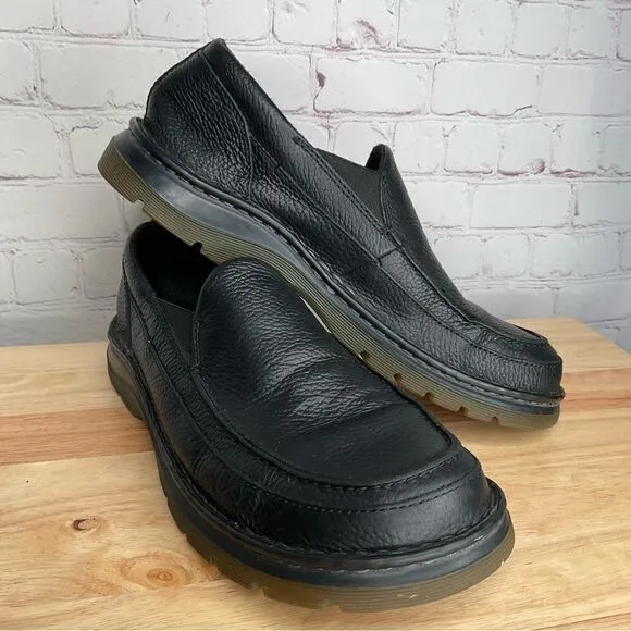 Dr. Martens Lennon Leather Loafer Slip-on Shoes Black Sz Mens 10 Womens 11 AW004