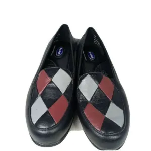 Dr. Scholls Double Air Pillow Leather Black Women Shoes Size 7.5  Medium #E94-01