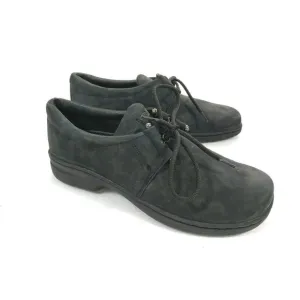 DUNHAM BLACK SUEDE LEATHER Lace Shoes Sz 8.5 AA