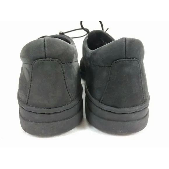 DUNHAM BLACK SUEDE LEATHER Lace Shoes Sz 8.5 AA