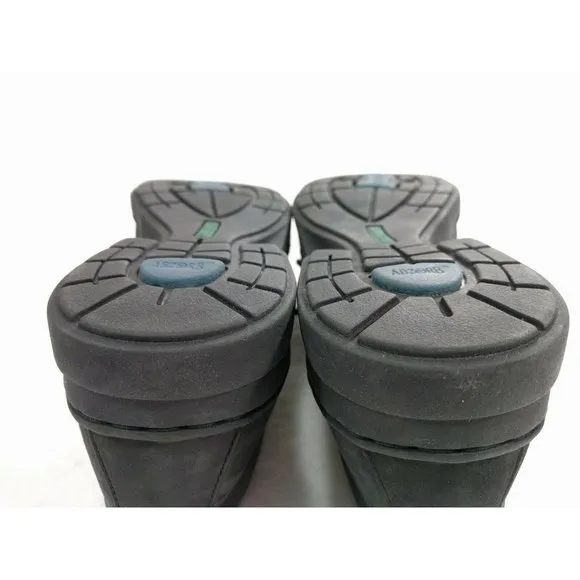 DUNHAM BLACK SUEDE LEATHER Lace Shoes Sz 8.5 AA