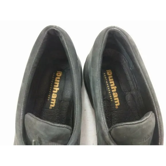 DUNHAM BLACK SUEDE LEATHER Lace Shoes Sz 8.5 AA