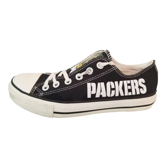 E-LOV Green Bay Packers Shoes Men's US 10 US 8.5 Size Women's‎ 42 EU