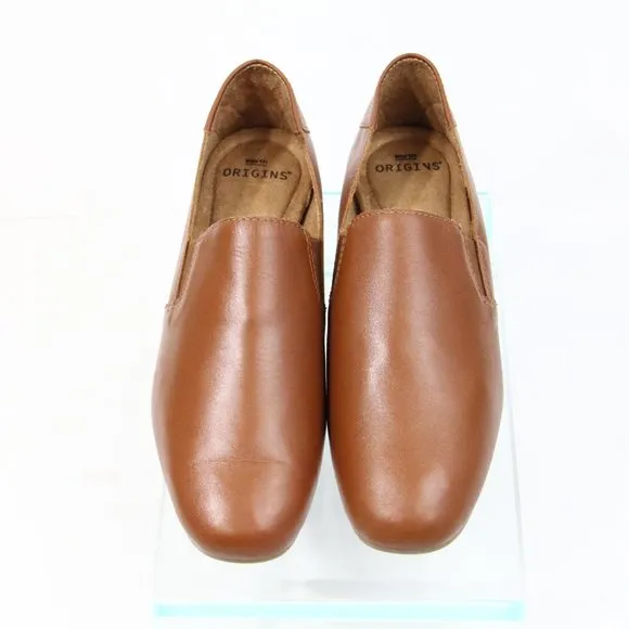 Earth Origins Ryanne Loafer NEW Women Leather Flat Shoe sz 7.5