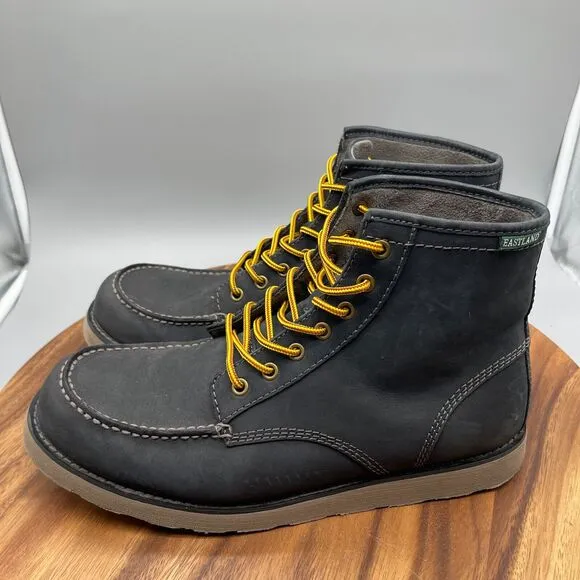 Eastland Lumber Up Boots Mens Size 12 D Lightweight Black Leather