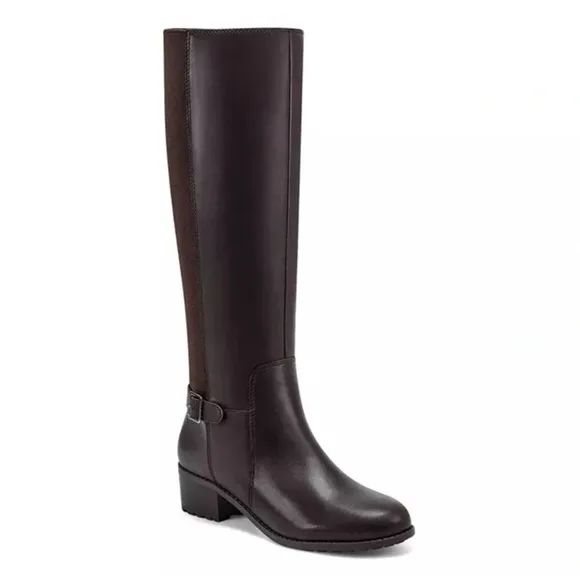 Easy Spirit Chaza Tall‎ Boots Black WIDE CALF