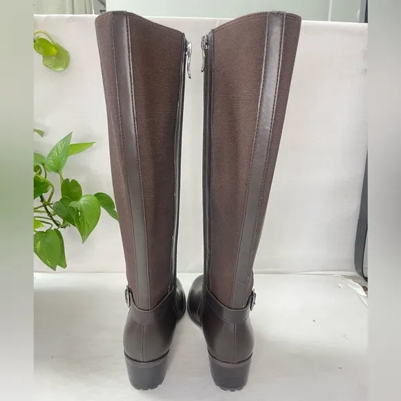 Easy Spirit Chaza Tall‎ Boots Black WIDE CALF