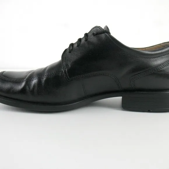 Ecco - 4 Eye Black Leather Oxford Shoes Sz 12