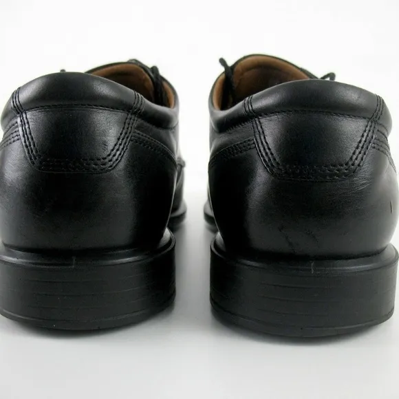 Ecco - 4 Eye Black Leather Oxford Shoes Sz 12