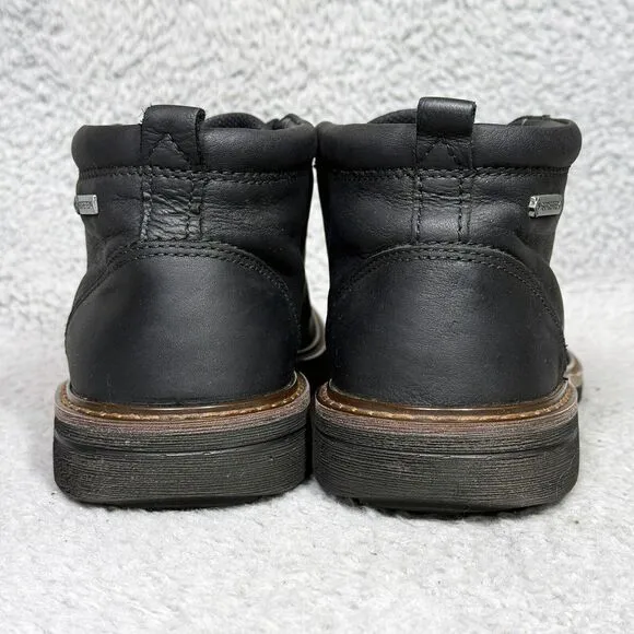 Ecco Turn Mens Size 7 Chukka Ankle Boots Black Leather Waterproof Gore-Tex