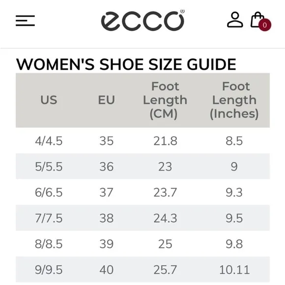 ECCO Women's Mobile III Premium Lace Up Leather Sz 6.5