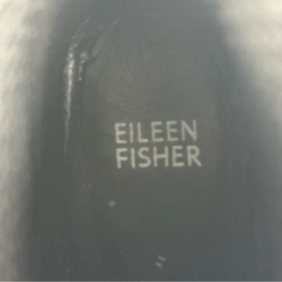 Eileen Fisher Croft Bootie 5.5 Black Stretch Knit Open Toe Shoes Womens
