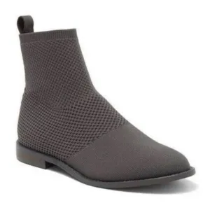 Eileen Fisher Jude Stretch Knit Bootie in Gray‎ Ankle Boots 5.5 NWOB