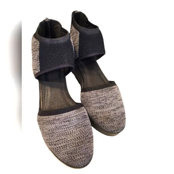 Eileen Fisher Shoes Ogden Stretch Knit Wedge Shoes, Minimalist Platform | 7.5