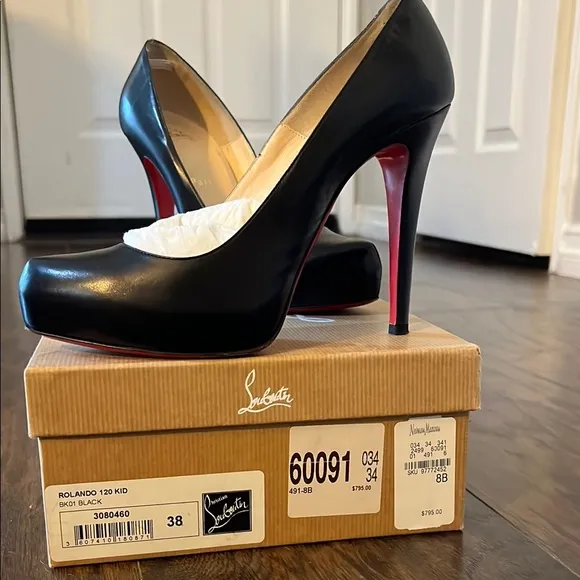 Elegant Black Christian Louboutin High Heels