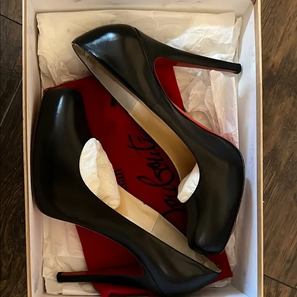 Elegant Black Christian Louboutin High Heels