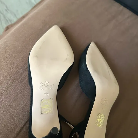 Elegant Black Women's Slingback Shoes