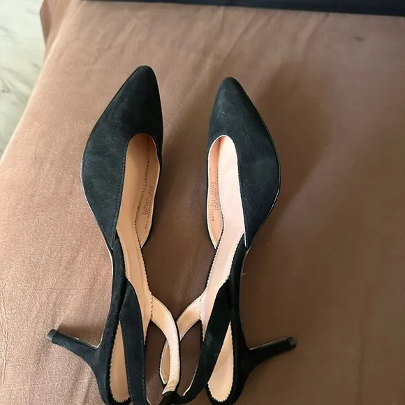 Elegant Black Women's Slingback Shoes