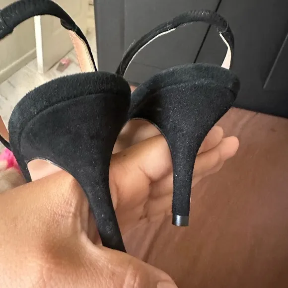 Elegant Black Women's Slingback Shoes