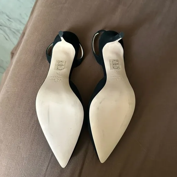 Elegant Black Women's Slingback Shoes