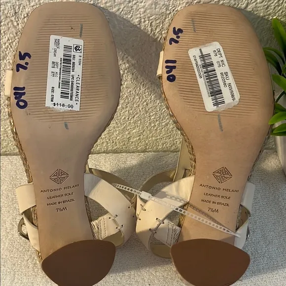 Elegant Cream Strappy Heels ANTONIO MELANI