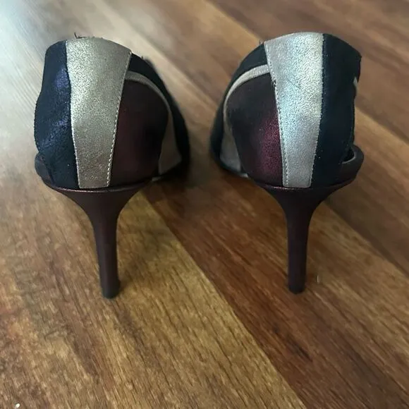 Elegant Red and Black Women's Heels