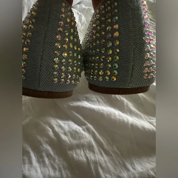 Elegant Rhinestone Embellished Flats