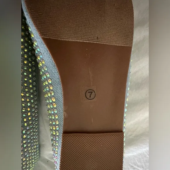 Elegant Rhinestone Embellished Flats