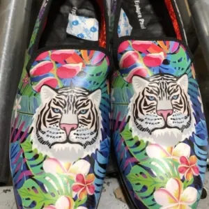 Erphpre Paul Men's Loafers Velvet Embroidery Fashion Wedding‎ Party Prom Shoes