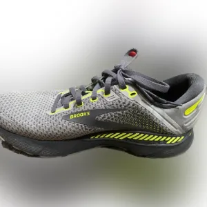 EUC Men’s Brooks Adrenaline GTS Gray and Lime Green Athletic Shoes Size 10