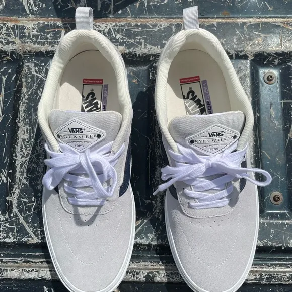 EUC Vans Men's Skate Kyle Walker &quot;Light Grey&quot; Sneaker