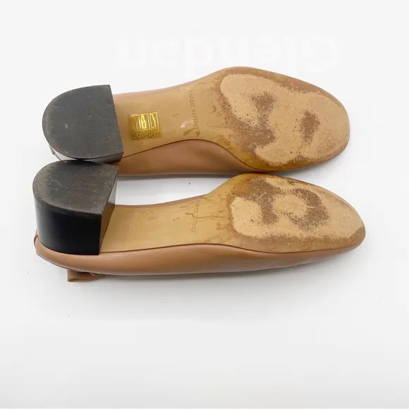 Everlane Italian Leather Day Heel Pecan Size 5 Fits Size 6